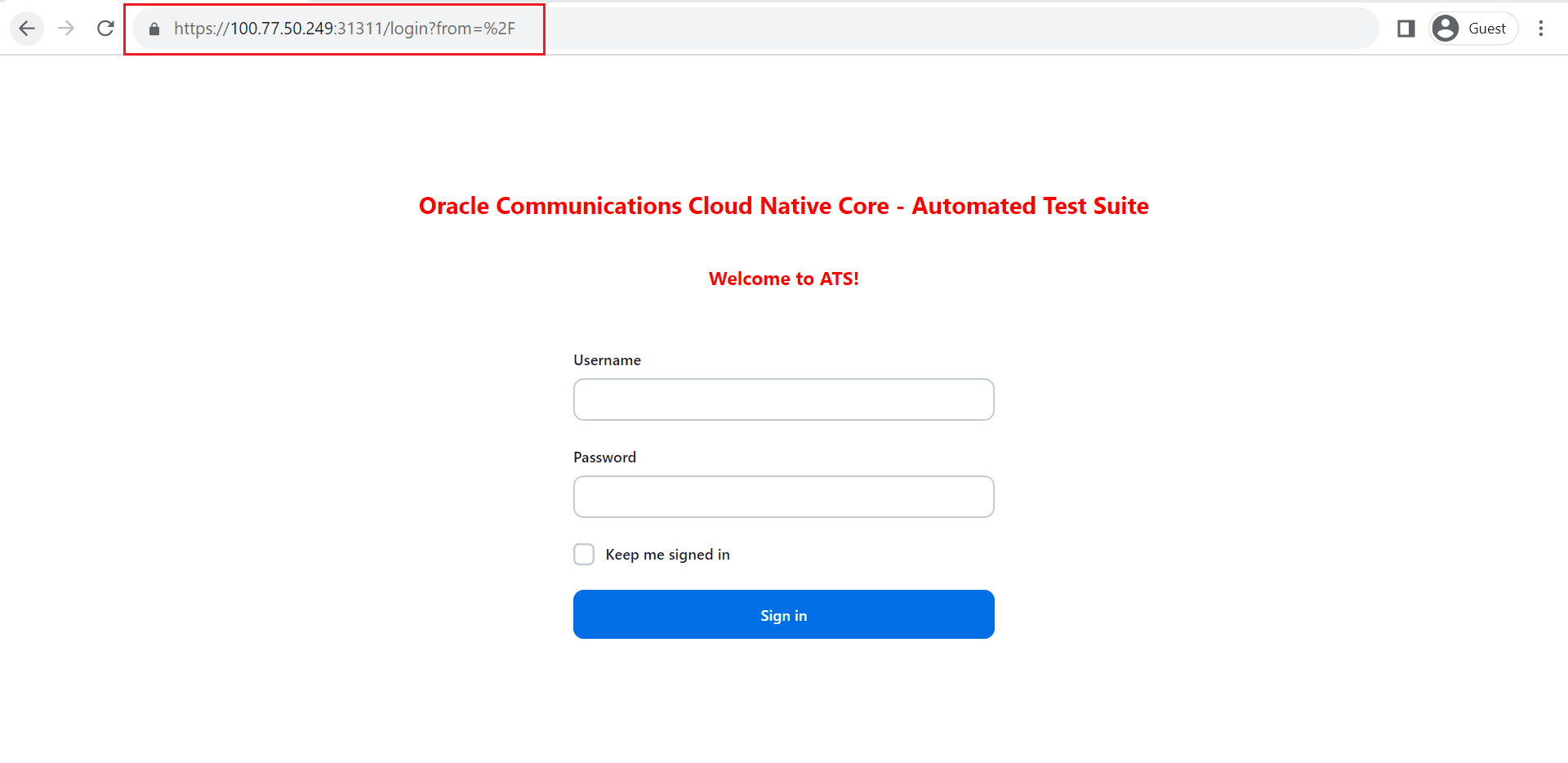 Access with TLS