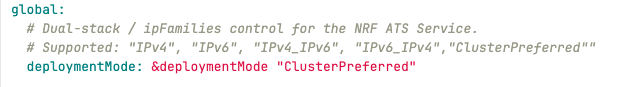 Global Dual Stack Configuration