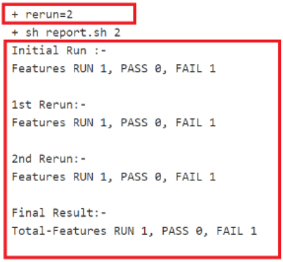 test result report