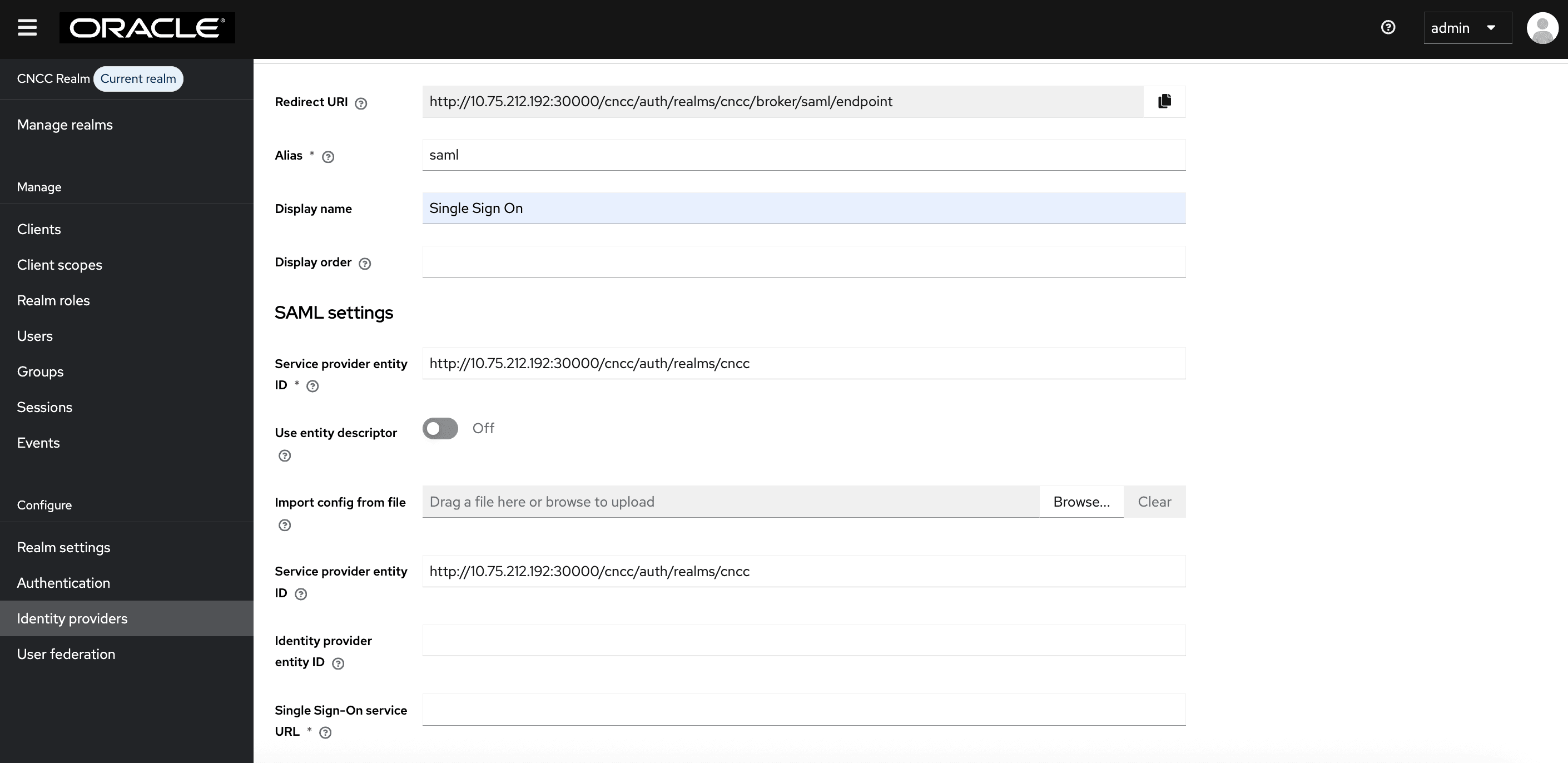 Import from Config File Import from Config File