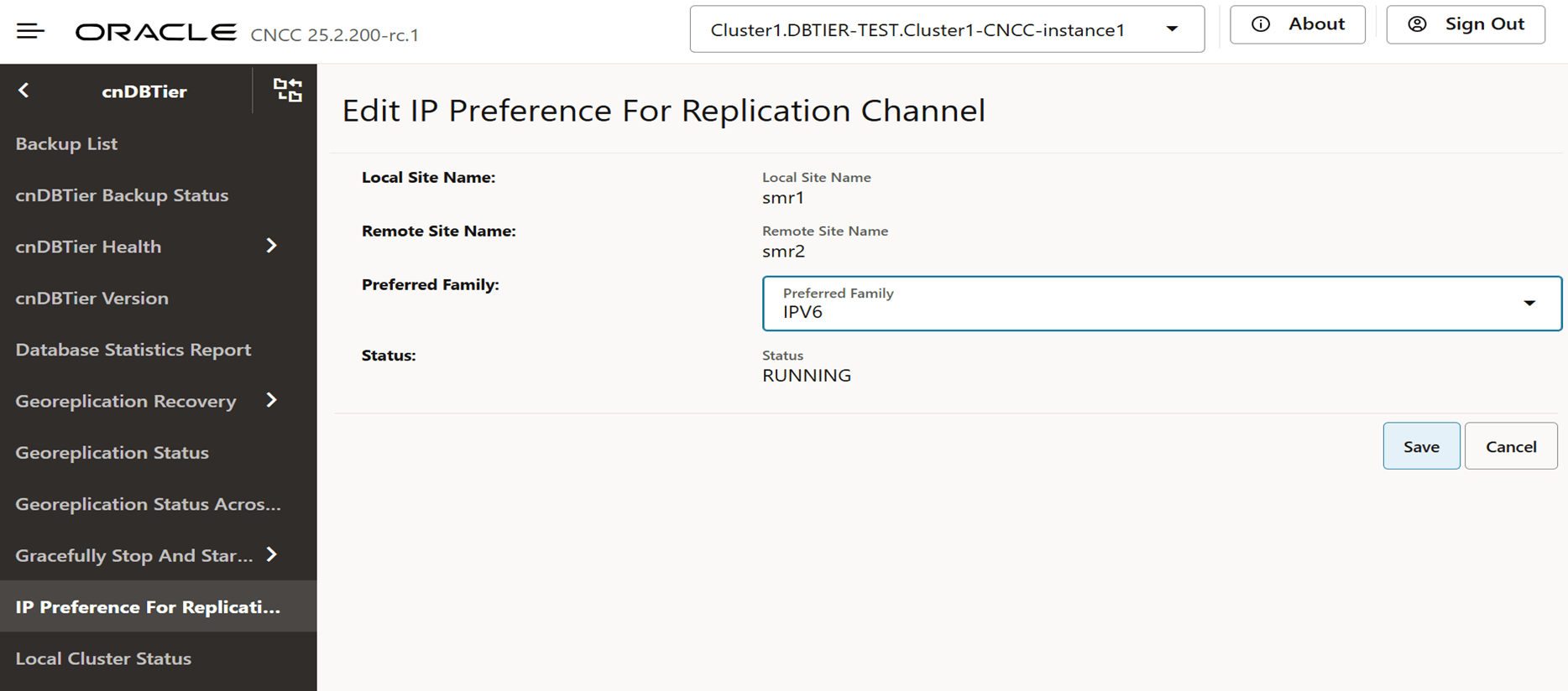 Edit IP Preference For Replication Channel Edit IP Preference For Replication Channel