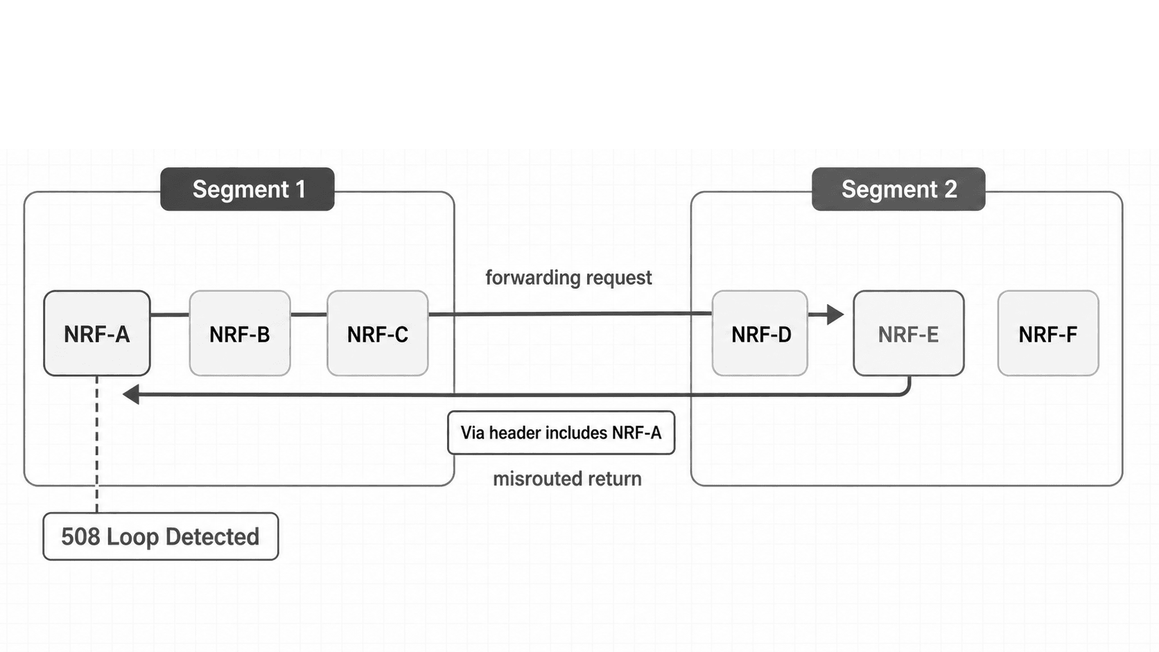 Loop Detection -NRF Forwarding