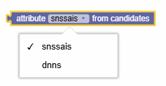 Attributes from Candidates