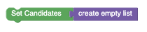 Set Candidates - Create Empty List
