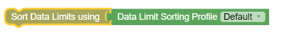 Sort Data Limits using Data Limit Sorting Profile