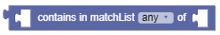 contains in matchlist block