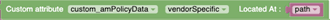 User Attributes with Vendor Specific Attributes