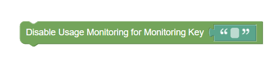 Disable Usage Monitoring for Monitoring Key