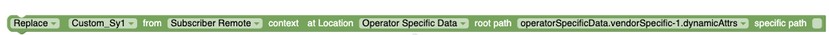 Remote SSV for Operator Specific Data