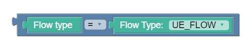 Flow type policy condition