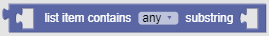 list items contain substring