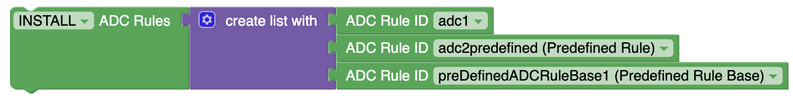 Install ADC Rules