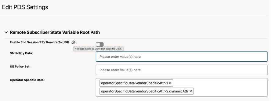 PDS Settings: Remote Subscriber State Variable Root Path
