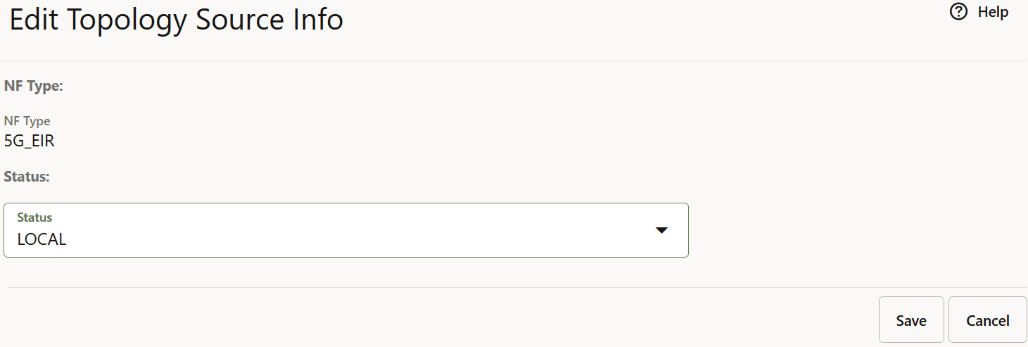 Edit Topology Source Info