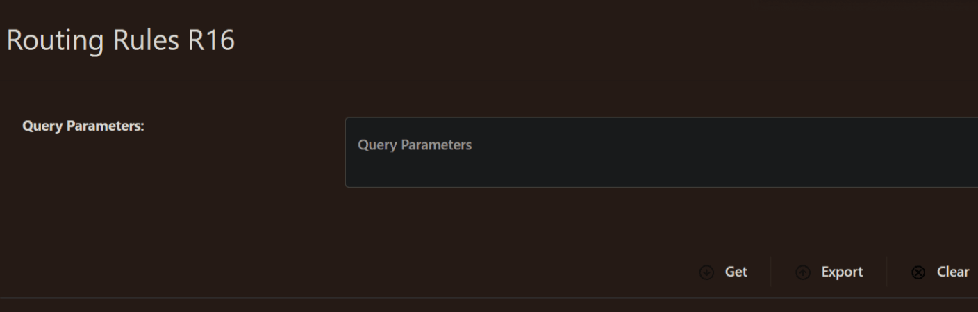 Routing Rules R16