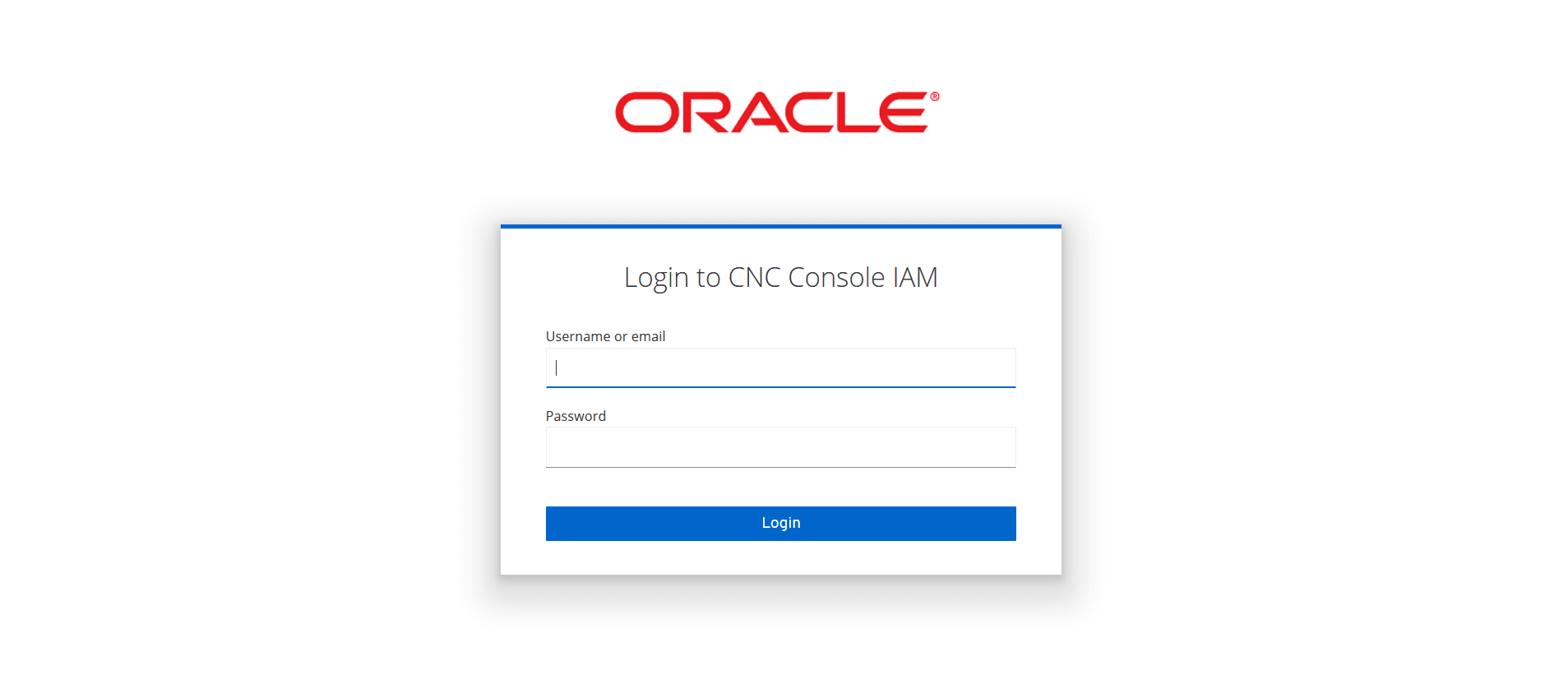 Login Screen