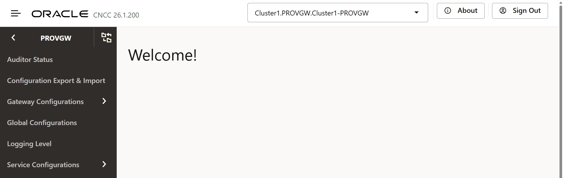 CNC Console Login Page