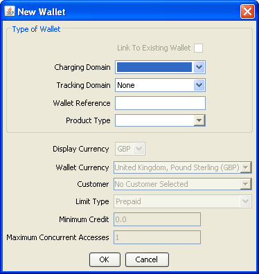 New wallet screen