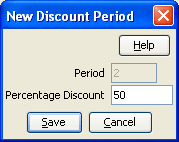 New Discount Period Set