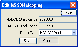 MSISDN Mapping Screen
