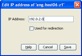 Editing IP addresses