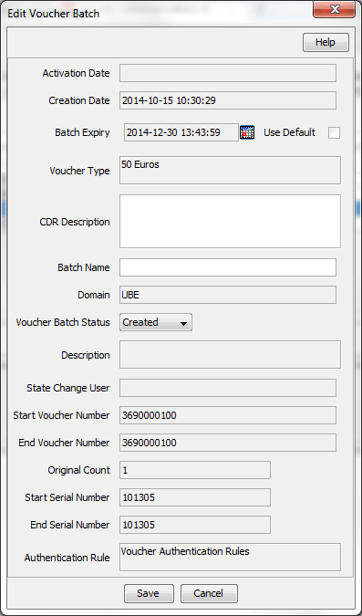 Diagram shows the Edit Voucher Batch screen. Diagram shows the Edit Voucher Batch screen.