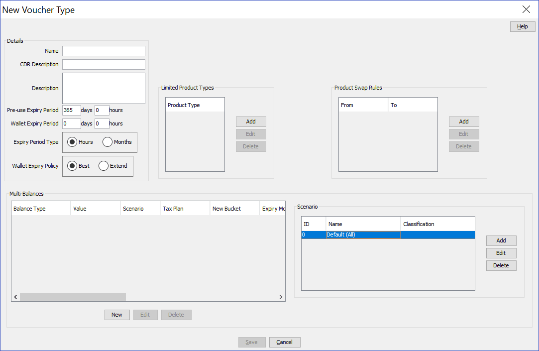 Diagram shows the New Voucher Type screen. Diagram shows the New Voucher Type screen.