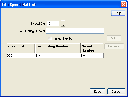 Network Speed Dial Configuring the Network