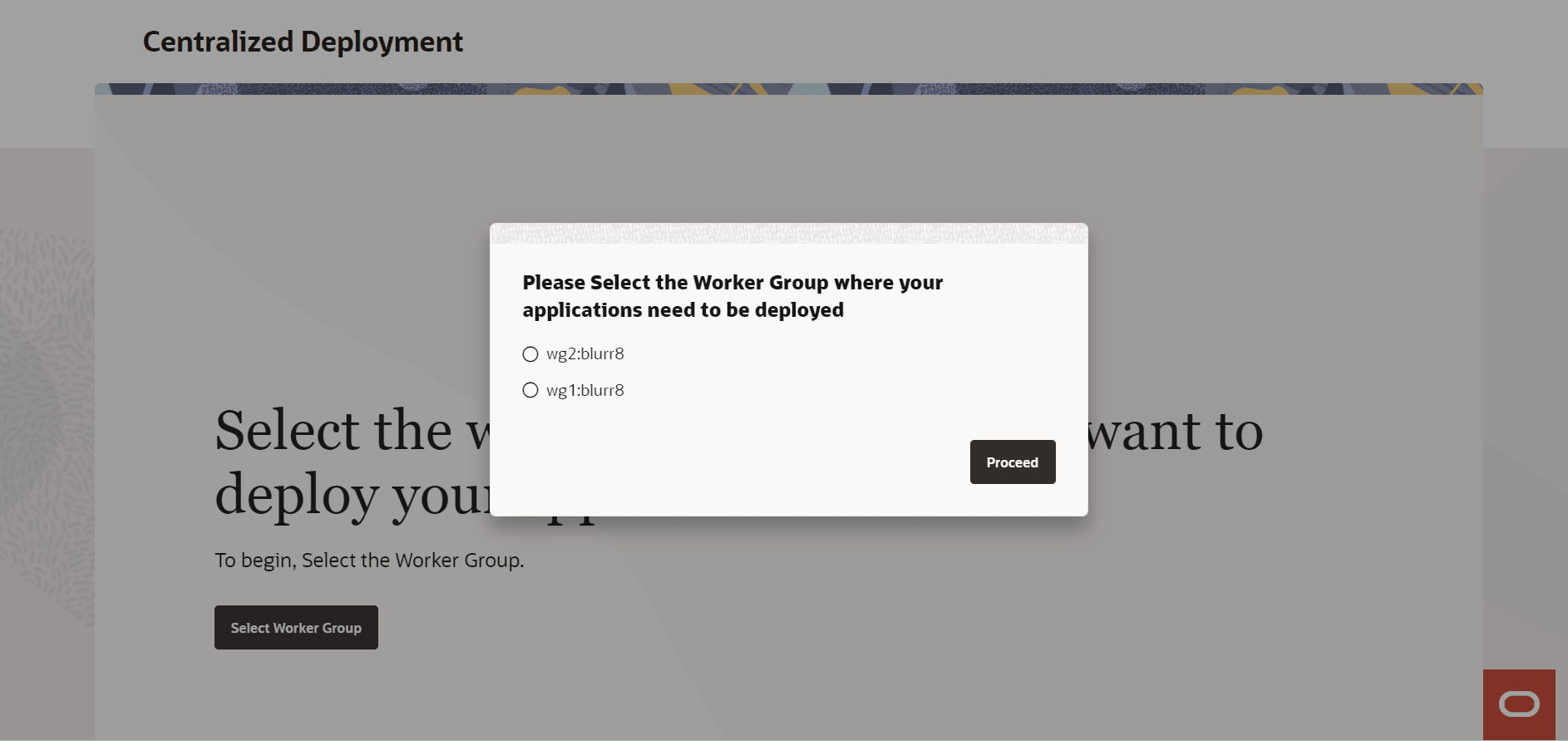 Select Worker Group