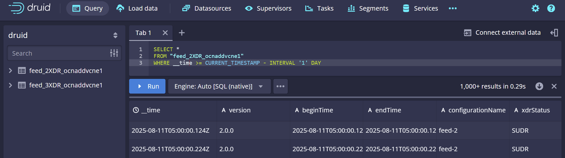 Run SQL Query