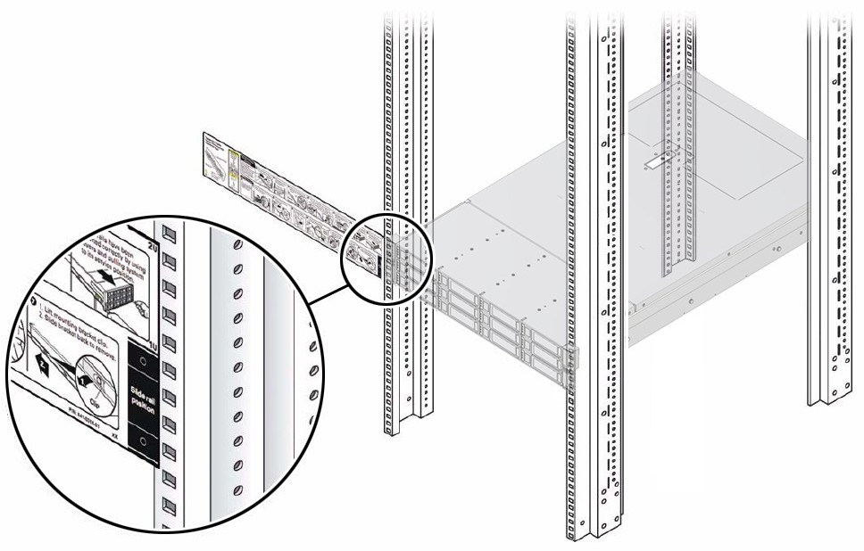 Marking the mounting holes for the front slide-rails.