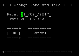 Change Date and Time