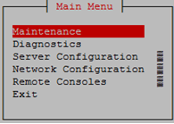 Main Menu