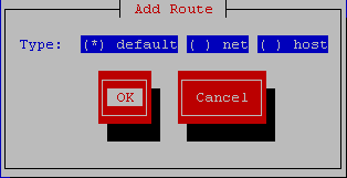Add Default Route