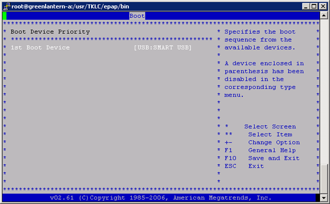 1st Boot Device