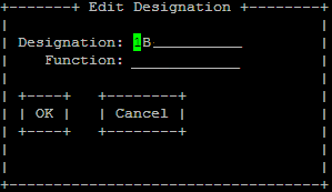 Edit Designation
