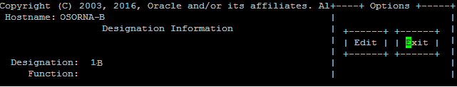 Designation Information