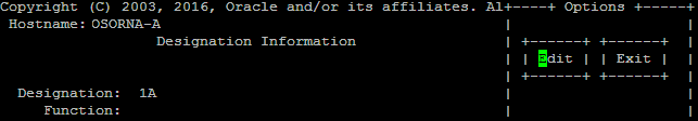 Designation Information