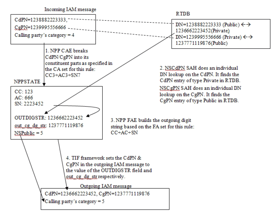 TIF NS Basic Operation for TIF CdPN Service