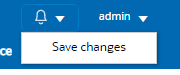 Save changes notification Save changes notification