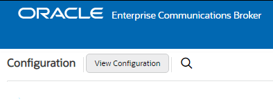 This screen capture shows the View Configuration button. This screen capture shows the View Configuration button.