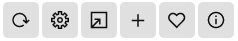 This image shows the widget control icons This image shows the widget control icons