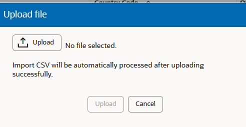 This screen capture shows an example of the Upload File dialog. This screen capture shows an example of the Upload File dialog.