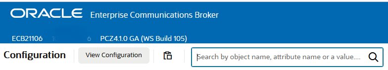 This screen capture shows the View Configuration button. This screen capture shows the View Configuration button.