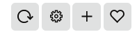 This screen capture shows the Widget controls. Each icon is numbered to correspond to the list that follows the screen capture. This screen capture shows the Widget controls. Each icon is numbered to correspond to the list that follows the screen capture.