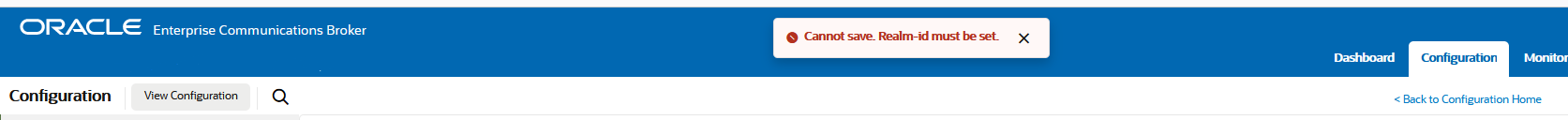 This image displays a configuration error message. This image displays a configuration error message.