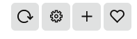 This screen capture shows the Widget controls. Each icon is numbered to correspond to the list that follows the screen capture. This screen capture shows the Widget controls. Each icon is numbered to correspond to the list that follows the screen capture.