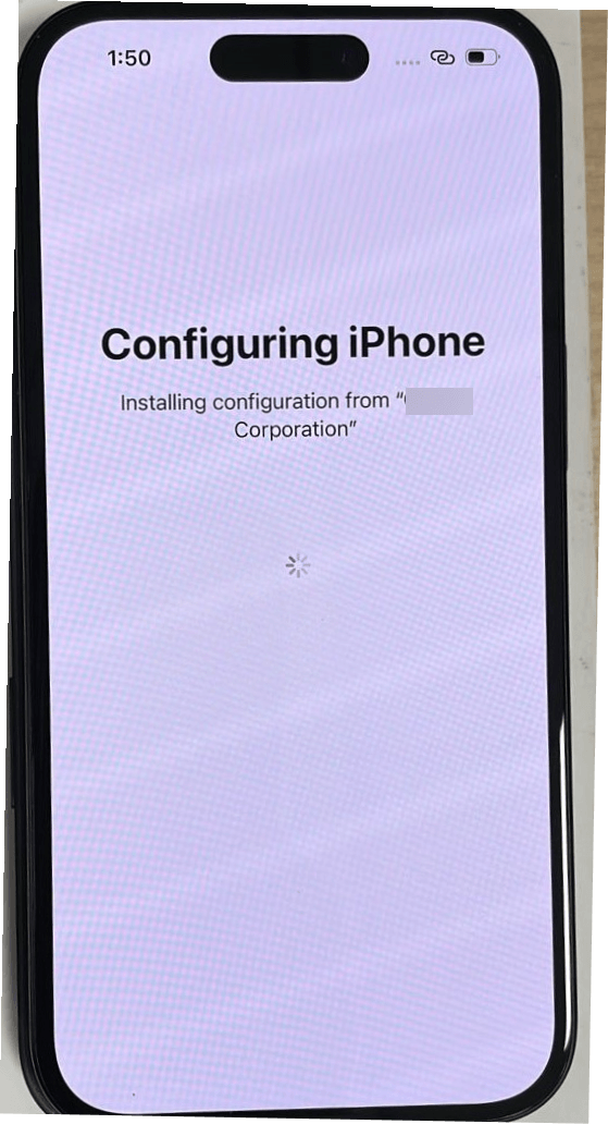 Configuring iPhone screen will display