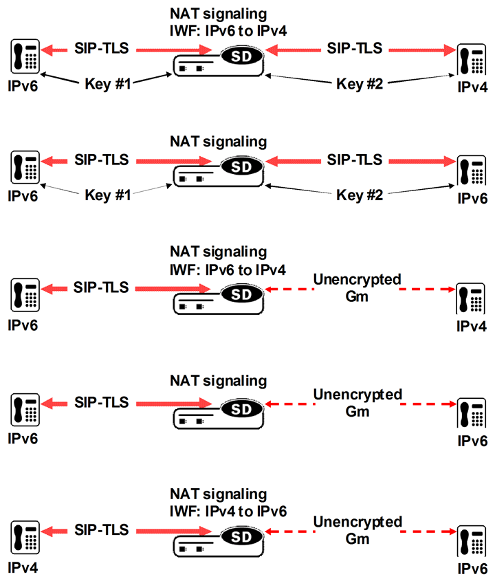 The IPv6-IPv4 Internetworking diagram shows the supported internetworking environments and is described above.