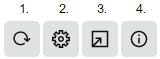 This screen capture shows the four possible controls, as described in the following text.